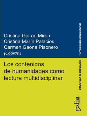 cover image of Los contenidos de humanidades como lectura multidisciplinar